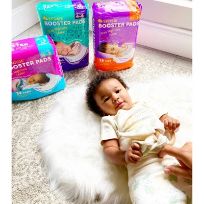 Sposie Booster Pads For Overnight Diaper Leak Protection - 180ct 6 Sposie Booster Pads For Overnight Diaper Leak Protection - 180ct - Image 4