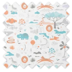 Jungle Safari Boys Aqua/Orange 2 Pack Muslin Swaddling Blanket -Love To Dream Baby Shop GUEST 3824caf5 63ee 4800 97a0 d71880dd202e