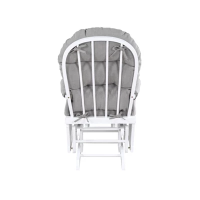 Suite Bebe Madison Glider & Ottoman - White/Oyster 6 Suite Bebe Madison Glider & Ottoman - White/Oyster - Image 4