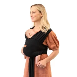 Moby Petunia Picklebottom X Moby Wrap Easy-Wrap Baby Carrier - Black Eyelet
