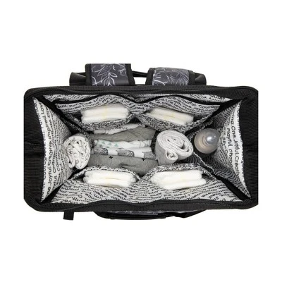 JuJuBe Dr Mom Multi-Carry Backpack Deluxe Diaper Bag - Floral Print 8 JuJuBe Dr Mom Multi-Carry Backpack Deluxe Diaper Bag - Floral Print - Image 6