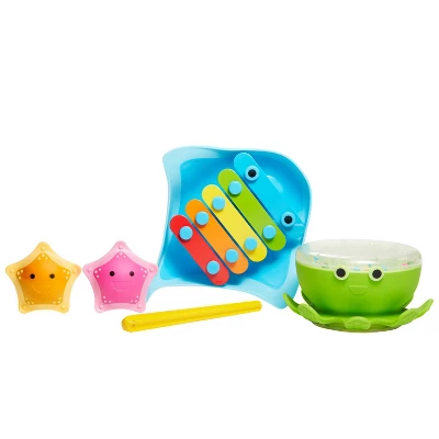 Munchkin Bath Beats Musical Bath Toy Xylophone Bath Drum And Shakers Gift Set 3 Munchkin Bath Beats Musical Bath Toy Xylophone Bath Drum And Shakers Gift Set
