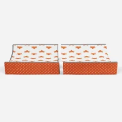 Bacati - Playful Fox Quilted Changing Pad Cover -Orange Arrows In Gussett -Love To Dream Baby Shop GUEST 3e82e652 c8f0 4fdb b83c f21e4e63603d