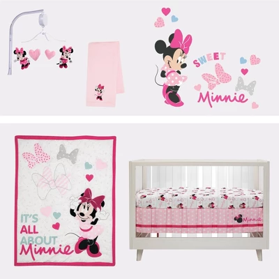 Disney Baby Lambs & Ivy Minnie Mouse Love Fitted Crib Sheet 5 Disney Baby Lambs & Ivy Minnie Mouse Love Fitted Crib Sheet - Image 3