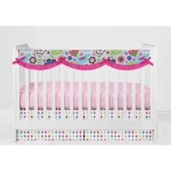 Bacati - Botanical Floral Birds Pink Multicolor 10 Pc Crib Bedding Set With Long Rail Guard Cover -Love To Dream Baby Shop GUEST 407cbe4f 67f0 42b1 be4d 7275c9ecdd81
