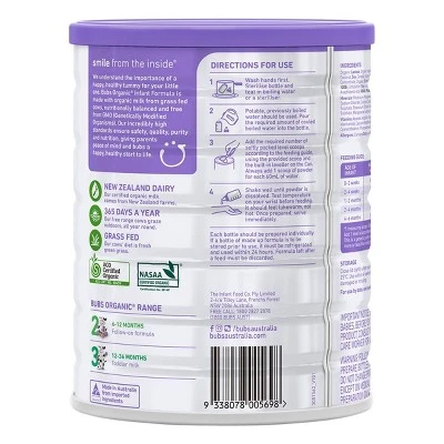 Aussie Bubs Stage 1 Organic Grass Fed Powder Infant Formula - 28.2oz 4 Aussie Bubs Stage 1 Organic Grass Fed Powder Infant Formula - 28.2oz - Image 2