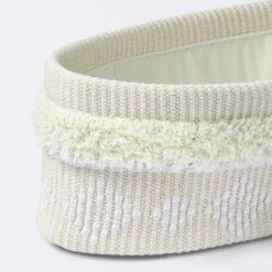 Tufted Fabric Medium Oval Storage Basket - Khaki And Cream - Cloud Island™ -Love To Dream Baby Shop GUEST 41eded89 6ecc 41b8 908d 2432ee9d2f44