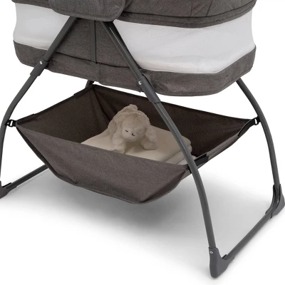 Delta Children TravelMate Compact Fold Bassinet - Gray Tweed 8 Delta Children TravelMate Compact Fold Bassinet - Gray Tweed - Image 6