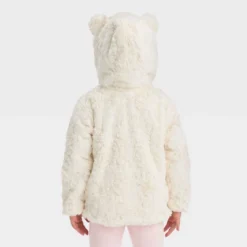 Toddler Faux Fur Bear Jacket - Cat & Jack™ Off-White