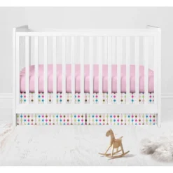 Bacati - Botanical Floral Birds Pink Multicolor 10 Pc Crib Bedding Set With Long Rail Guard Cover -Love To Dream Baby Shop GUEST 4372d228 720d 4adc 9376 2205c371a8ea