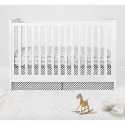 Bacati - Love Design/Print Gray/Silver 10 Pc Crib Bedding Set With 2 Crib Fitted Sheets -Love To Dream Baby Shop GUEST 44418add 842b 487c 90cf 8fdebcd49ffc