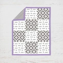 Bacati - Love Gray Lilac 4 Pc Crib Bedding Set With Diaper Caddy -Love To Dream Baby Shop GUEST 453711bb d363 4fec ab4e abac39b4af15