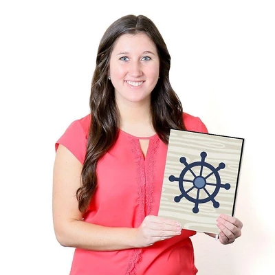 Big Dot Of Happiness Ahoy - Nautical - Boy Nursery Wall Art And Kids Room Decorations - Gift Ideas - 7.5 X 10 Inches - Set Of 3 Prints 6 Big Dot Of Happiness Ahoy - Nautical - Boy Nursery Wall Art And Kids Room Decorations - Gift Ideas - 7.5 X 10 Inches - Set Of 3 Prints - Image 4