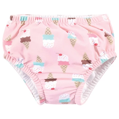 Hudson Baby Infant And Toddler Girl Swim Diapers, Ice Cream Cone 4 Hudson Baby Infant And Toddler Girl Swim Diapers, Ice Cream Cone - Image 2