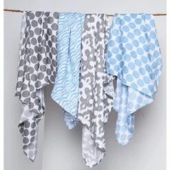 Bacati - Ikat Blue/Gray Swaddling Muslin Blankets Set Of 4 8 Bacati - Ikat Blue/Gray Swaddling Muslin Blankets Set Of 4 -Love To Dream Baby Shop GUEST 475dba00 0b5f 4dd9 9d7f 08b83e8c198e