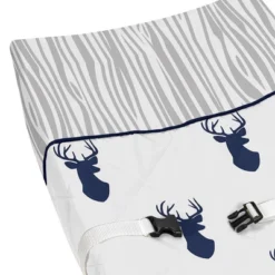 Sweet Jojo Designs Changing Pad Cover - Navy & White Stag -Love To Dream Baby Shop GUEST 49e71912 7f2e 494b 907c a4ecd9bba19d