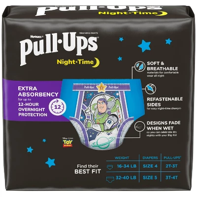 Pull-Ups Boys' Nighttime Disposable Training Pants - 3T-4T - 72ct 3 Pull-Ups Boys' Nighttime Disposable Training Pants - 3T-4T - 72ct