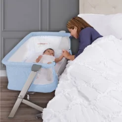Dream On Me Skylar Bassinet And Bedside Sleeper - Blue -Love To Dream Baby Shop GUEST 4c517770 4e5a 495a 8409 50915415a06e