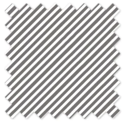 Bacati - Love Gray/white Warp Stripes Crib/Toddler Bed Skirt