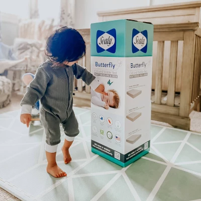 Sealy Butterfly Premium Firm Crib Mattress And Toddler Mattress 9 Sealy Butterfly Premium Firm Crib Mattress And Toddler Mattress - Image 7