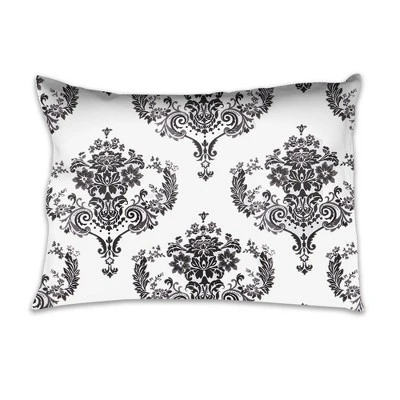 Bacati - Classic Damask Black Gray White 3 Pc Toddler Bed Sheet Set 5 Bacati - Classic Damask Black Gray White 3 Pc Toddler Bed Sheet Set - Image 3