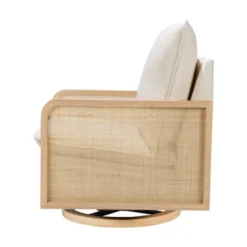 Babyletto Sumba Swivel Glider With Cane - Performance Cream Eco-Weave/Light Wood Base -Love To Dream Baby Shop GUEST 4d89032d df19 4167 9ee0 f70f0cd15764