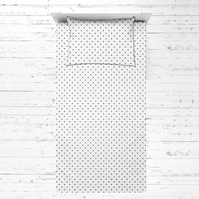 Bacati - Jacks Black Muslin 3 Pc Toddler Bed Sheet Set 100 Percent Cotton 4 Bacati - Jacks Black Muslin 3 Pc Toddler Bed Sheet Set 100 Percent Cotton - Image 2