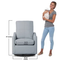 Delta Children Kenwood Slim Nursery Glider Swivel Rocker Chair - Sea Breeze -Love To Dream Baby Shop GUEST 4fea6d17 929e 4b0b 95a5 b9c285879c88