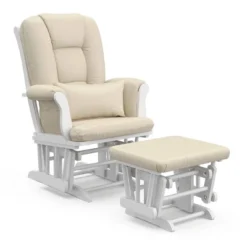 Storkcraft Tuscany White Frame Glider And Ottoman -Love To Dream Baby Shop GUEST 50e76190 8327 42b7 828c 9f3bd10ccc6c