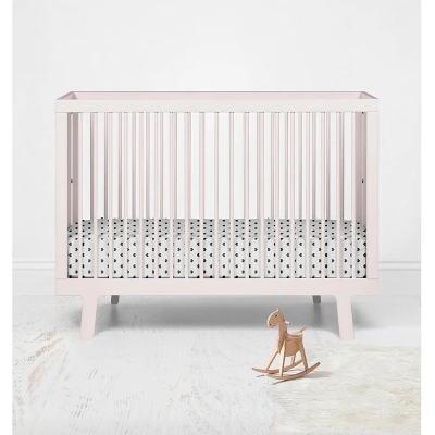 Bacati - Hearts Black Muslin 100 Percent Cotton Universal Baby US Standard Crib Or Toddler Bed Fitted Sheet 5 Bacati - Hearts Black Muslin 100 Percent Cotton Universal Baby US Standard Crib Or Toddler Bed Fitted Sheet - Image 3