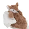 NoJo Cuddle Me Cuddle Plush Security Blanket - Brown/Ivory Fox