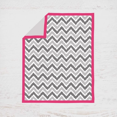 Bacati - Ikat Dots Leopard Pink Grey Girls 3 Pc Crib Set 3 Bacati - Ikat Dots Leopard Pink Grey Girls 3 Pc Crib Set