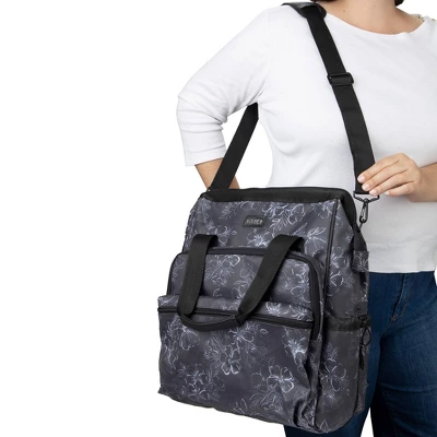 JuJuBe Dr Mom Multi-Carry Backpack Deluxe Diaper Bag - Floral Print 10 JuJuBe Dr Mom Multi-Carry Backpack Deluxe Diaper Bag - Floral Print - Image 8