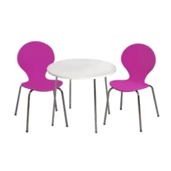 3pc Kids' Table And Chair Set With Chrome Legs - Gift Mark -Love To Dream Baby Shop GUEST 578f04dc 2637 4eb1 a5e9 2eb473bed5eb