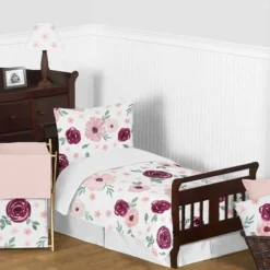 Watercolor Floral Bedding Set Burgundy Wine/Pink - Sweet Jojo Designs -Love To Dream Baby Shop GUEST 57f2cffa a503 4956 86f2 650cb5348faf