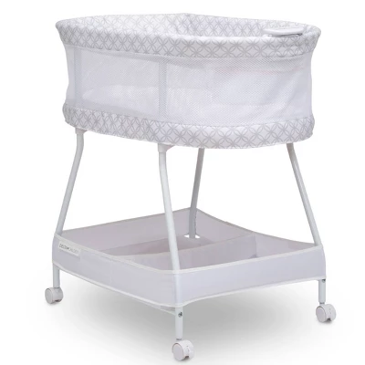 Delta Children Sweet Dreams Bassinet With Airflow Mesh - Gray Infinity 7 Delta Children Sweet Dreams Bassinet With Airflow Mesh - Gray Infinity - Image 5