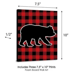 Big Dot Of Happiness Lumberjack - Channel The Flannel - Buffalo Plaid Nursery Wall Art, Kids Room & Cabin Decor - 7.5 X 10 Inches - Set Of 3 Prints -Love To Dream Baby Shop GUEST 5c964c51 47f5 4aa4 a477 cf3707acd3e3