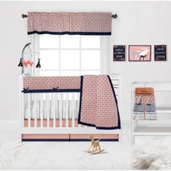 Bacati - Olivia Crib Rail Guard Covers Set Of 2 Coral/Navy 11 Bacati - Olivia Crib Rail Guard Covers Set Of 2 Coral/Navy -Love To Dream Baby Shop GUEST 5d33afad 3f84 4025 bbc1 8eebbb24ea75