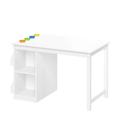 Kids' Art Activity Table With Storage White - RiverRidge Home 3 Kids' Art Activity Table With Storage White - RiverRidge Home