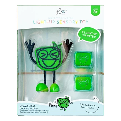 Glo Pals Character Pippa & 6 Green Light Up Water Cubes 3 Glo Pals Character Pippa & 6 Green Light Up Water Cubes