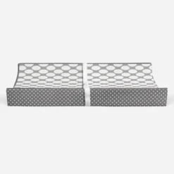 Bacati - MixNMatch Gray Large Dots Changing Pad Cover -Love To Dream Baby Shop GUEST 6043f32c cf01 4f1a 9a40 258e802d5bbd