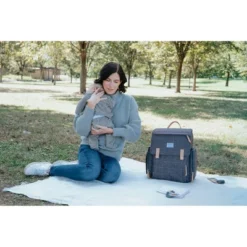 Eddie Bauer Cascade Plaid Diaper Bag - Gray -Love To Dream Baby Shop GUEST 60d15b62 94f3 4f81 903e f0684b9e13cb