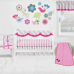 Bacati - Botanical Pink Long Crib Rail Guard Cover -Love To Dream Baby Shop GUEST 60f41b39 4a3c 46b9 9073 db4ce5e42172