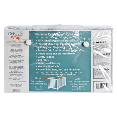 Trend Lab Crib Wrap Fleece Rail Covers 6 Trend Lab Crib Wrap Fleece Rail Covers - Image 4