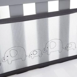 BreathableBaby Breathable Mesh Crib Liner - Deluxe Embroidered Collection - Elephants -Love To Dream Baby Shop GUEST 63ddec9e 26d8 428d b599 c5ff3d978bf6