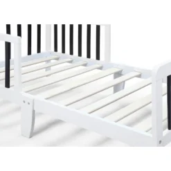 Olive & Opie Twain Toddler Bed - White/Black -Love To Dream Baby Shop GUEST 63ff8891 cd39 4c0f aeb2 0278cb3e9e02