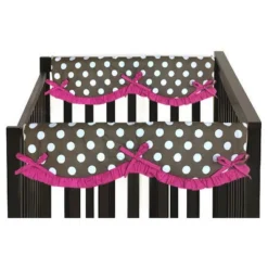 Bacati - Butterflies/Ladybugs Crib Rail Guard Covers Pink/Chocolate Set Of 2 -Love To Dream Baby Shop GUEST 65428ffc 366b 465e b3be 39d3995ea814