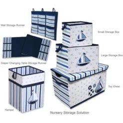 Bacati - Little Sailor Laundry Hamper With Wooden Frame -Love To Dream Baby Shop GUEST 67422979 917f 4521 bab8 00ad0f314fa4 1