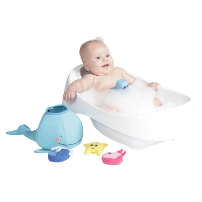 Manhattan Toy Neoprene Whale 5 Piece Floating Spill N Fill Bath Toy With Quick Dry Sponges And Squirt Toy 8 Manhattan Toy Neoprene Whale 5 Piece Floating Spill N Fill Bath Toy With Quick Dry Sponges And Squirt Toy - Image 6