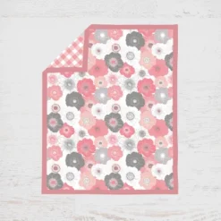 Bacati - Watercolor Floral Coral Gray Chocolate 3 Pc Crib Bedding Set -Love To Dream Baby Shop GUEST 687df929 dc7e 40e3 9cc9 c07315509cb8 1